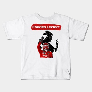 Charles Leclerc Ferrari Design Kids T-Shirt